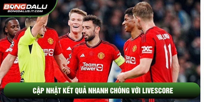 Cập nhật kết quả nhanh chóng với livescore