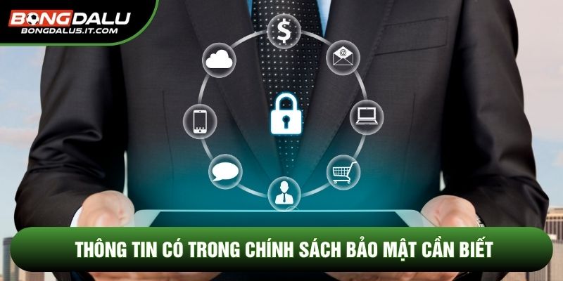 Thông tin có trong chính sách bảo mật cần biết